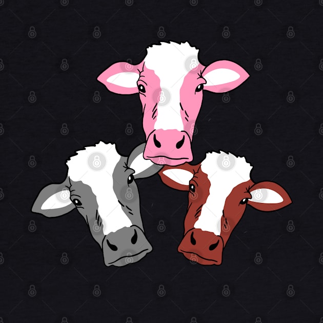 Strawberry Cow Chocolate Milk Cow and Normie Cow #2 by isstgeschichte